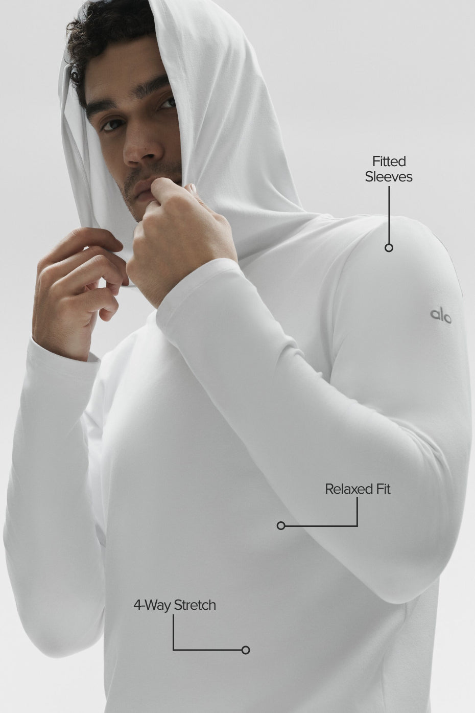 Conquer Reform Long Sleeve With Hood - White--1