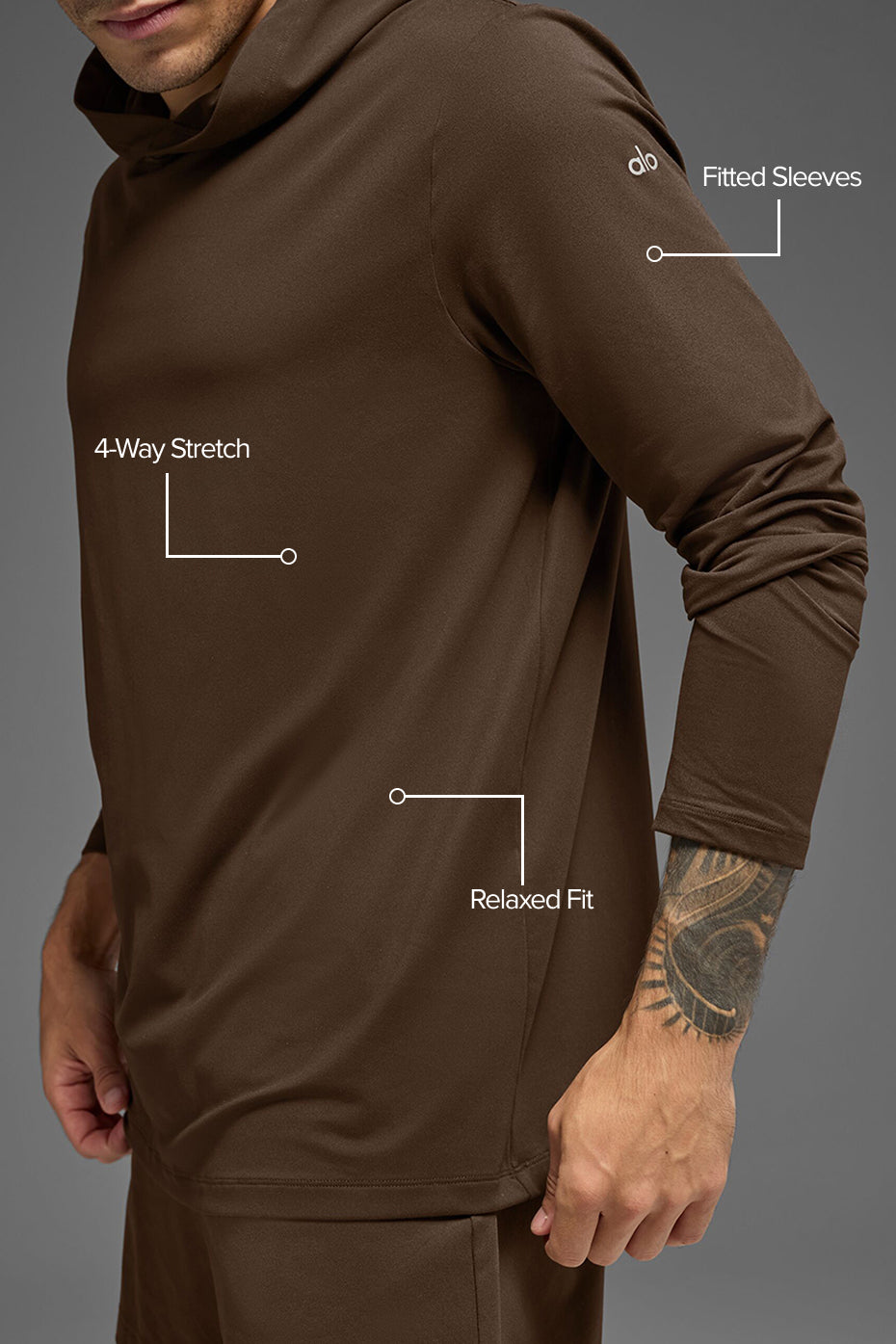 Conquer Reform Long Sleeve With Hood - Espresso--1