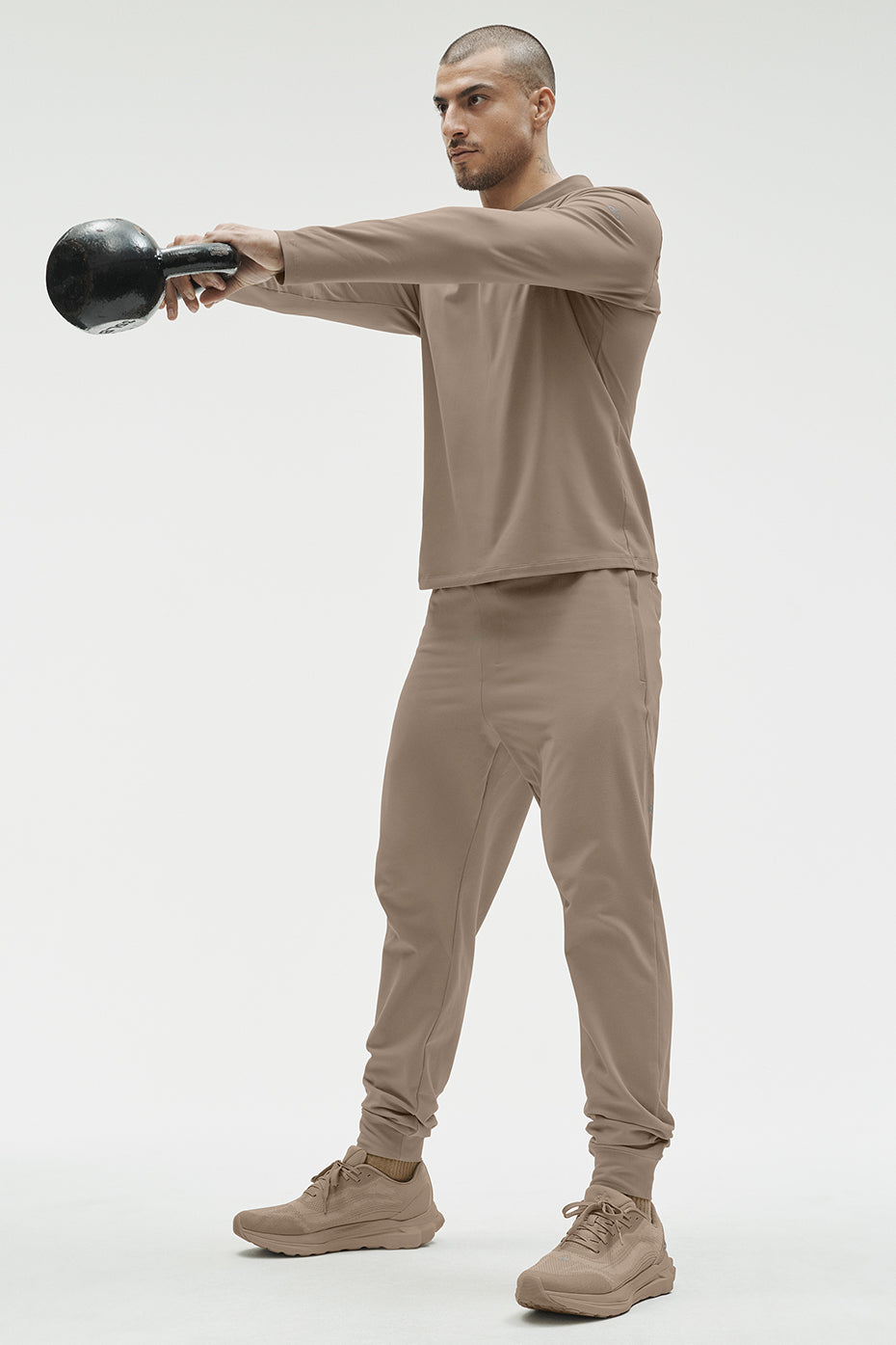 Conquer Reform Long Sleeve With Hood - Gravel--4