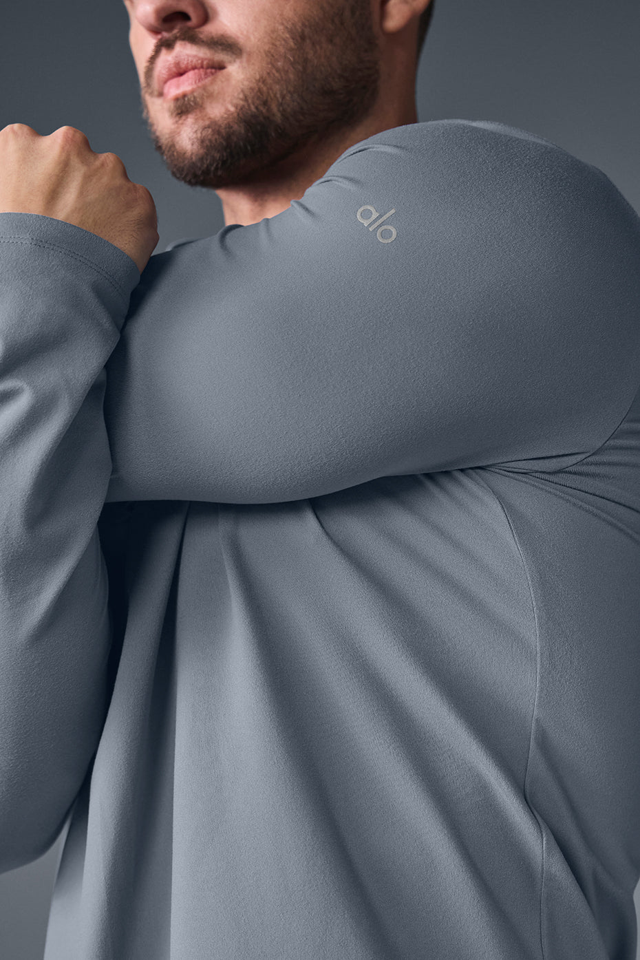 Conquer Reform Long Sleeve With Hood - Steel Grey--3
