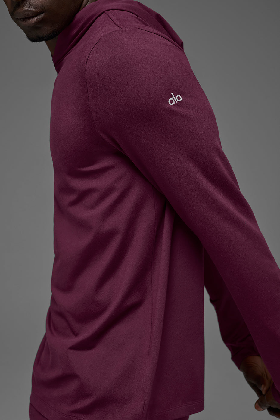 Conquer Reform Long Sleeve With Hood - Burgundy--1