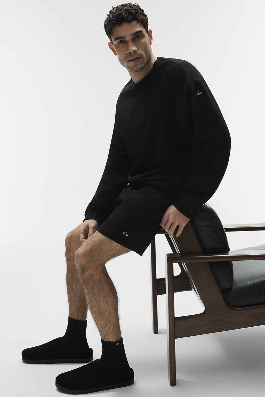 Chill Crew Neck Pullover - Black--3
