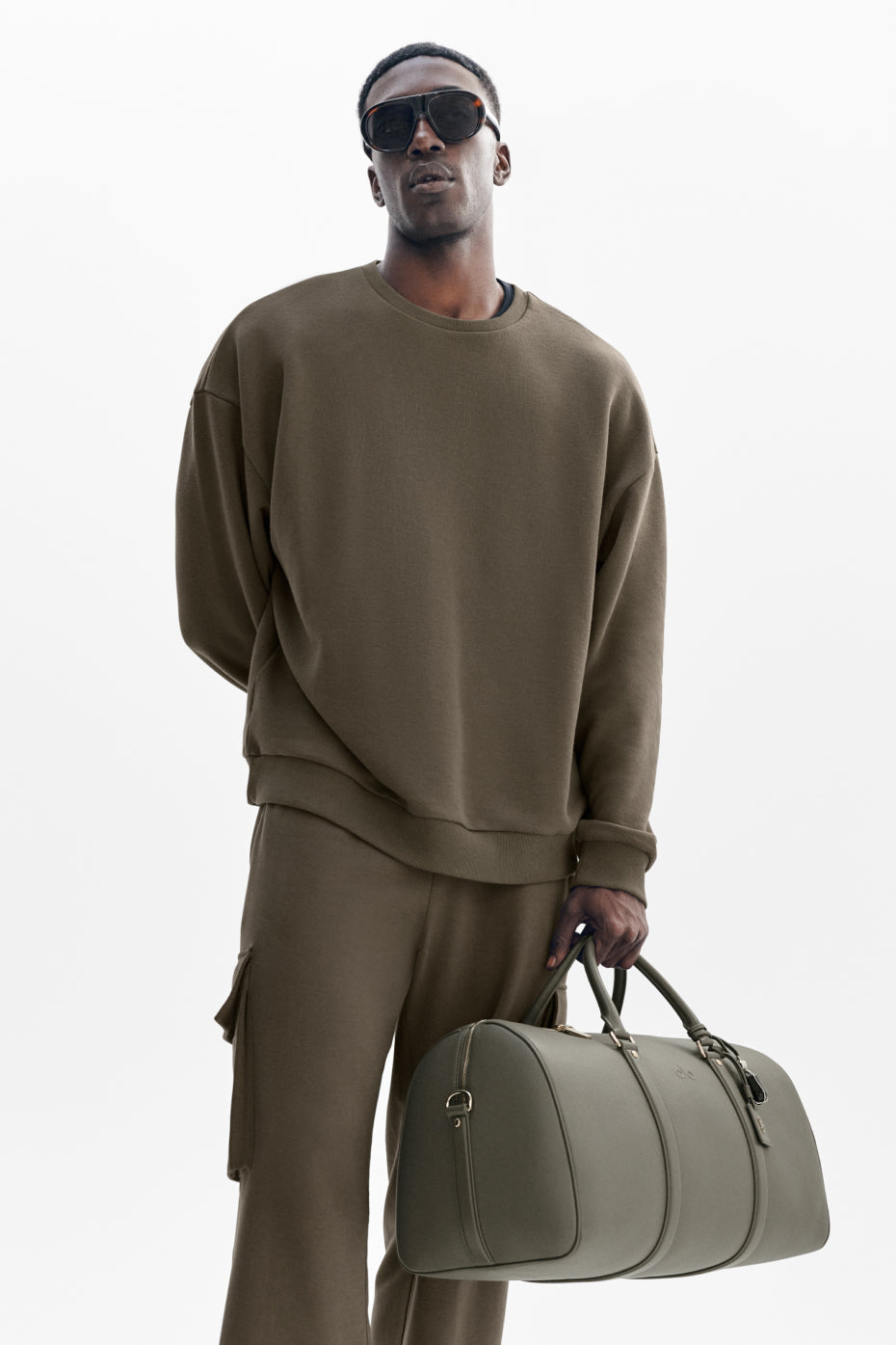 Chill Crew Neck Pullover - Olive Tree--0