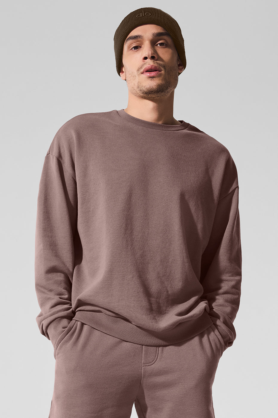 Chill Crew Neck Pullover - Mushroom--0
