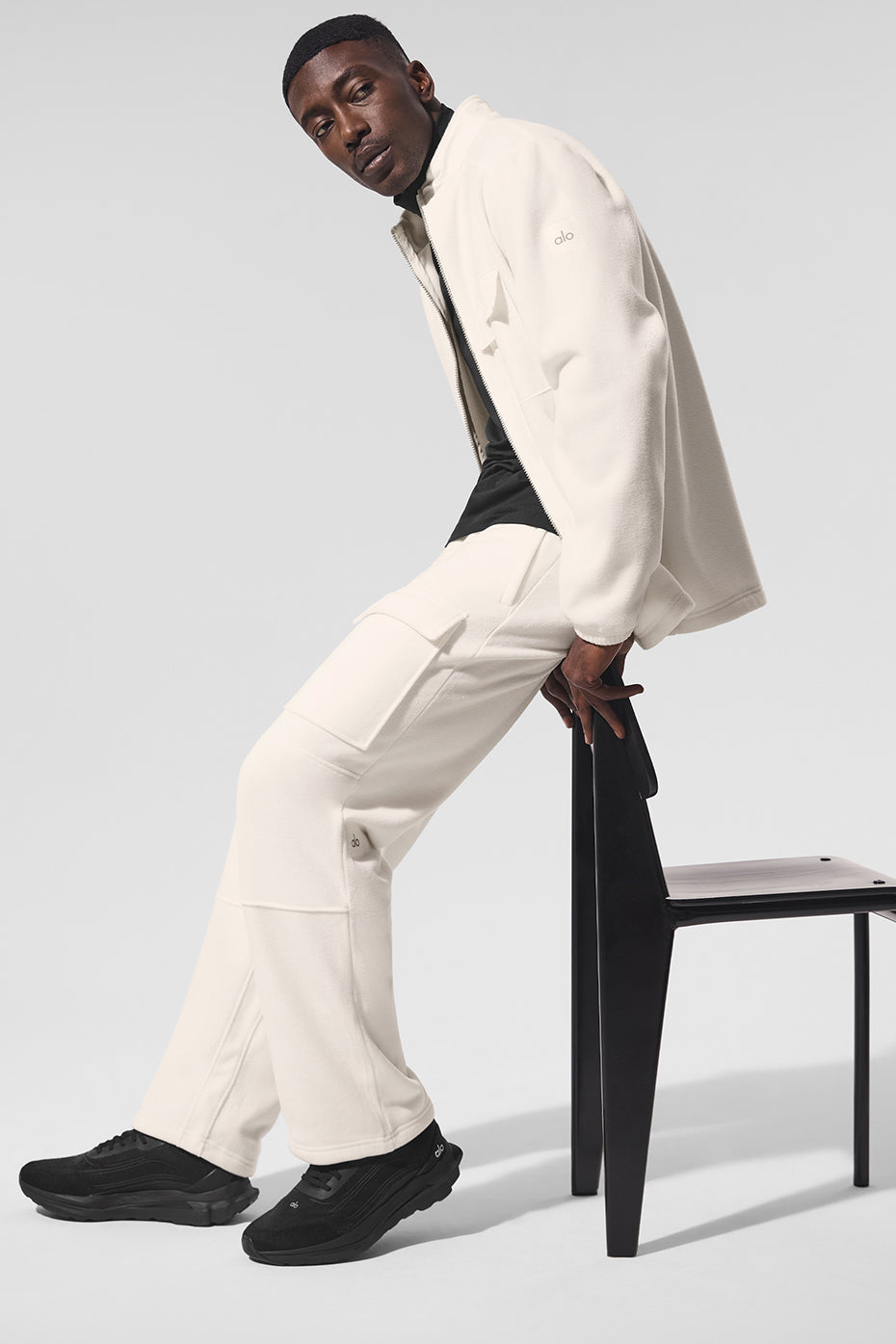 Polar Fleece Ridge Full Zip Jacket - Ivory--3