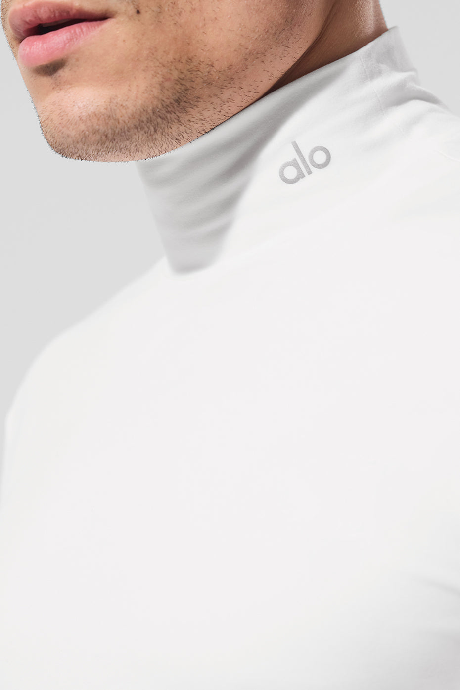 Conquer Reform Mock Neck Long Sleeve - White--3