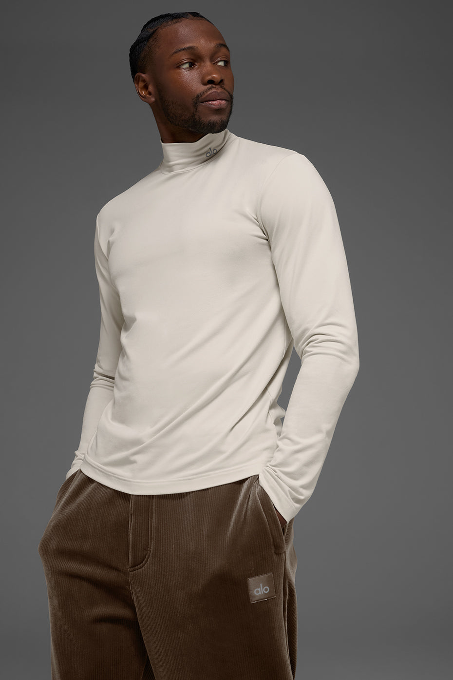 Conquer Reform Mock Neck Long Sleeve - Bone--0