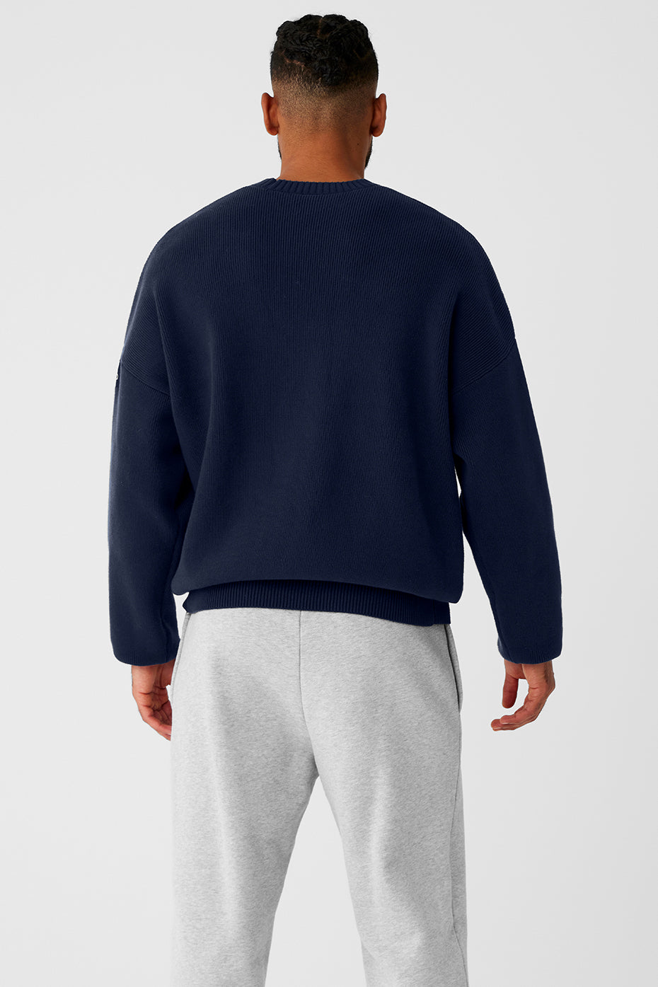 Scholar Crew Neck Sweater - Navy--1