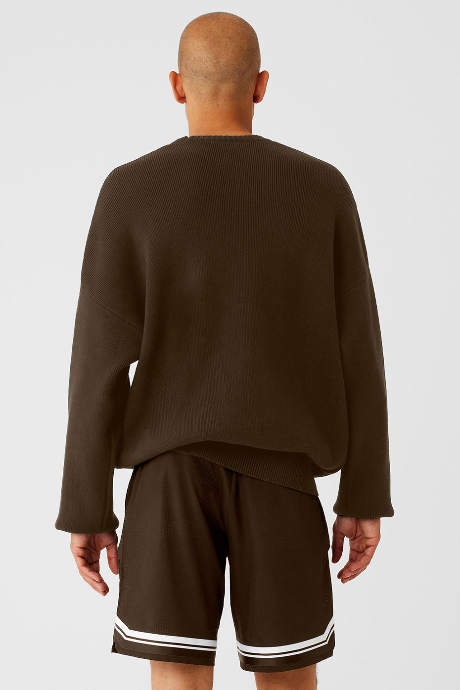Scholar Crew Neck Sweater - Espresso--1