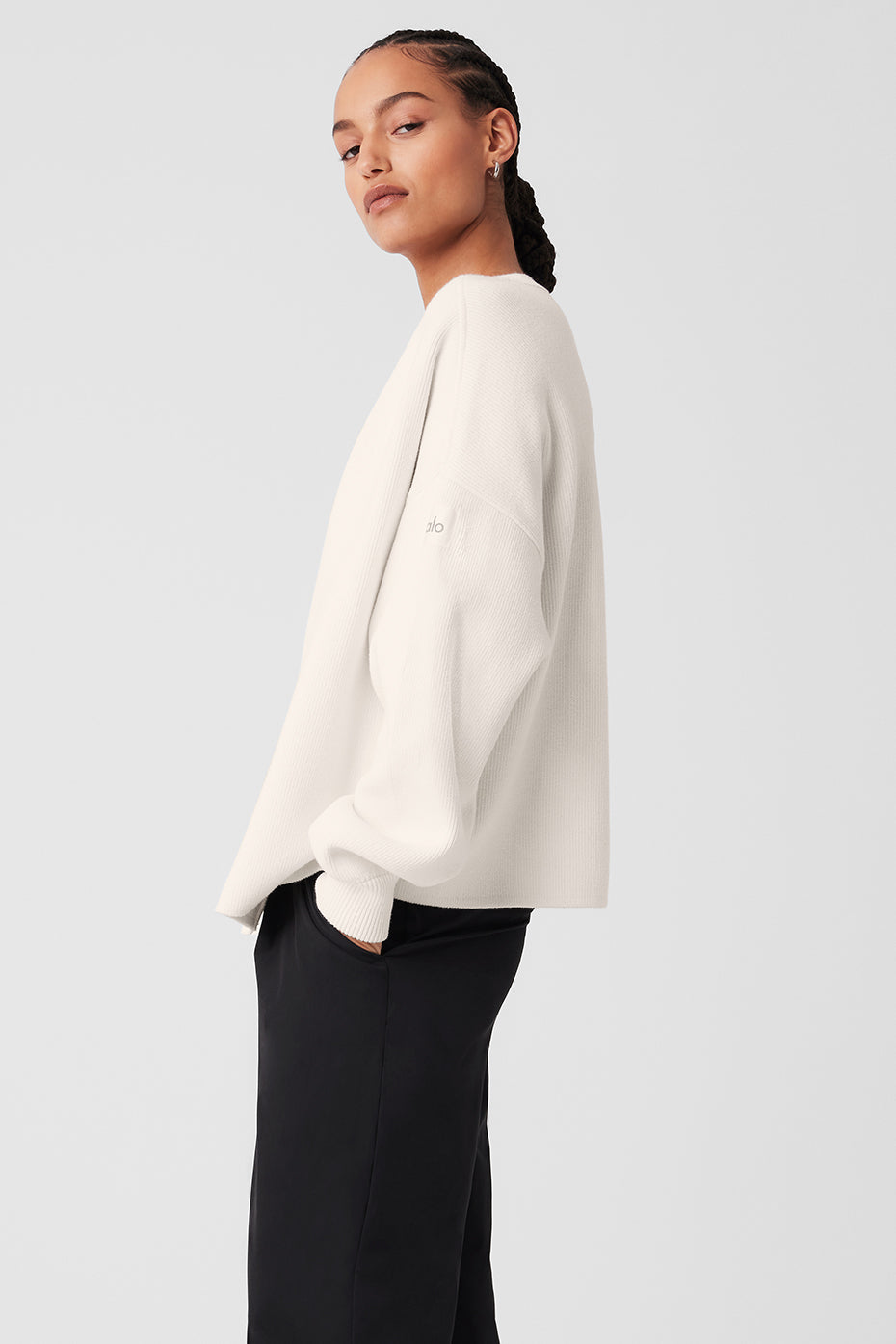 Scholar Cardigan Sweater - Ivory--2