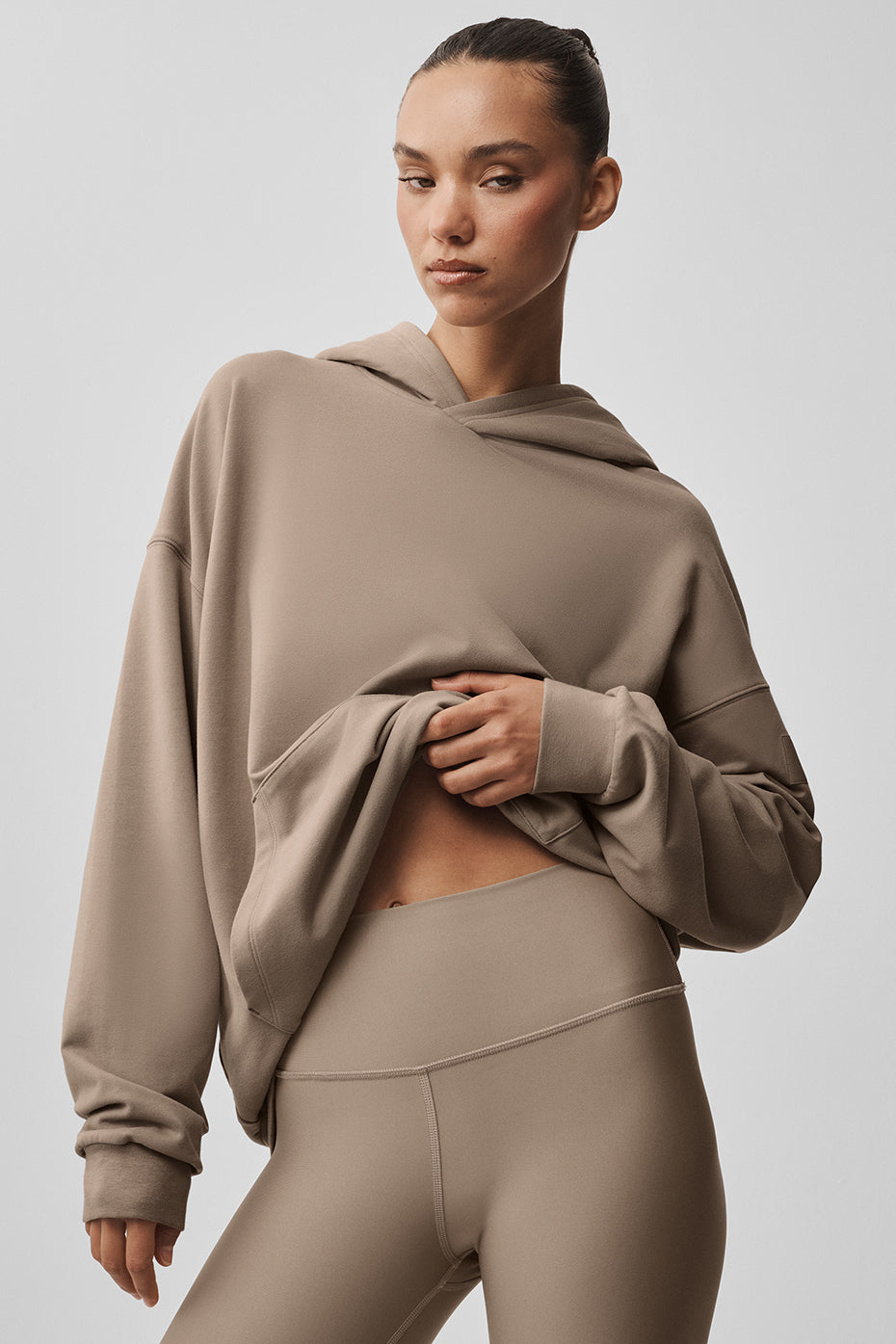 Double Take Hoodie - Gravel--0