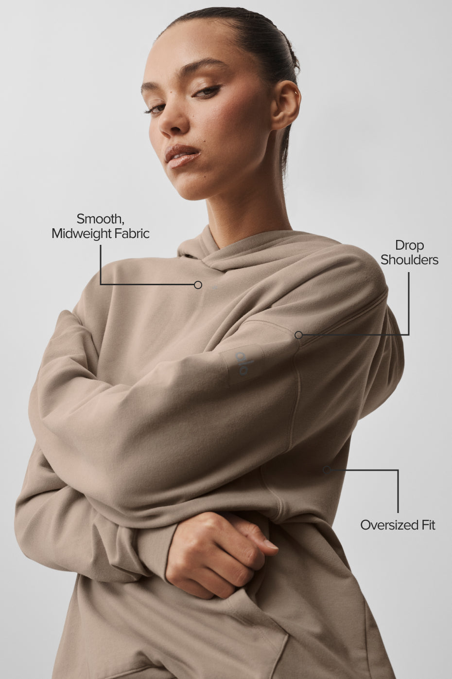 Double Take Hoodie - Gravel--1