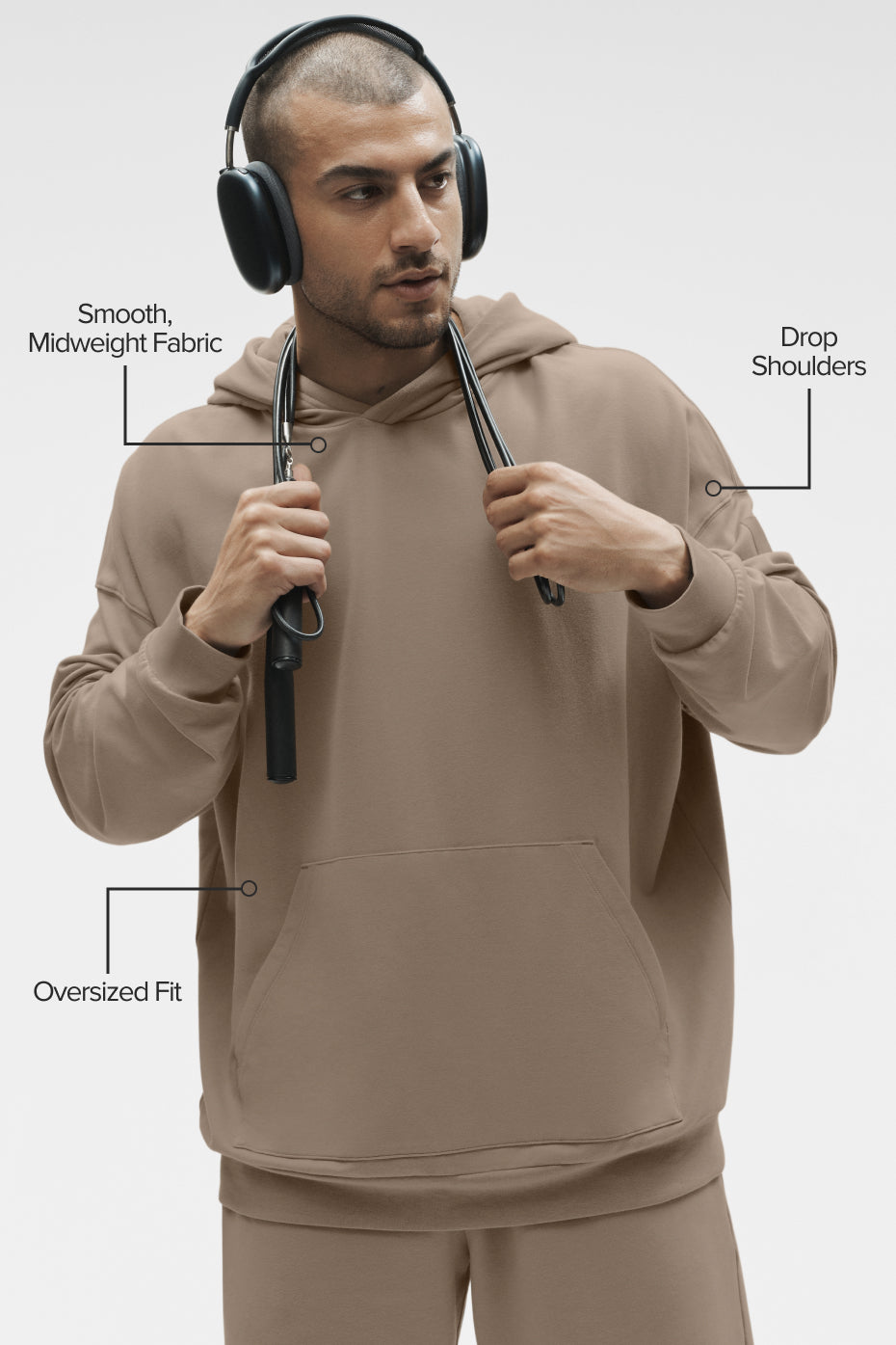 Double Take Hoodie - Gravel--1