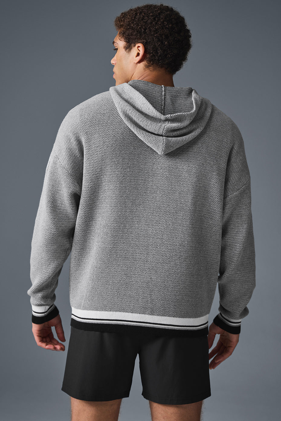 Sports Club Sweater Knit Hoodie - Athletic Heather Grey--1