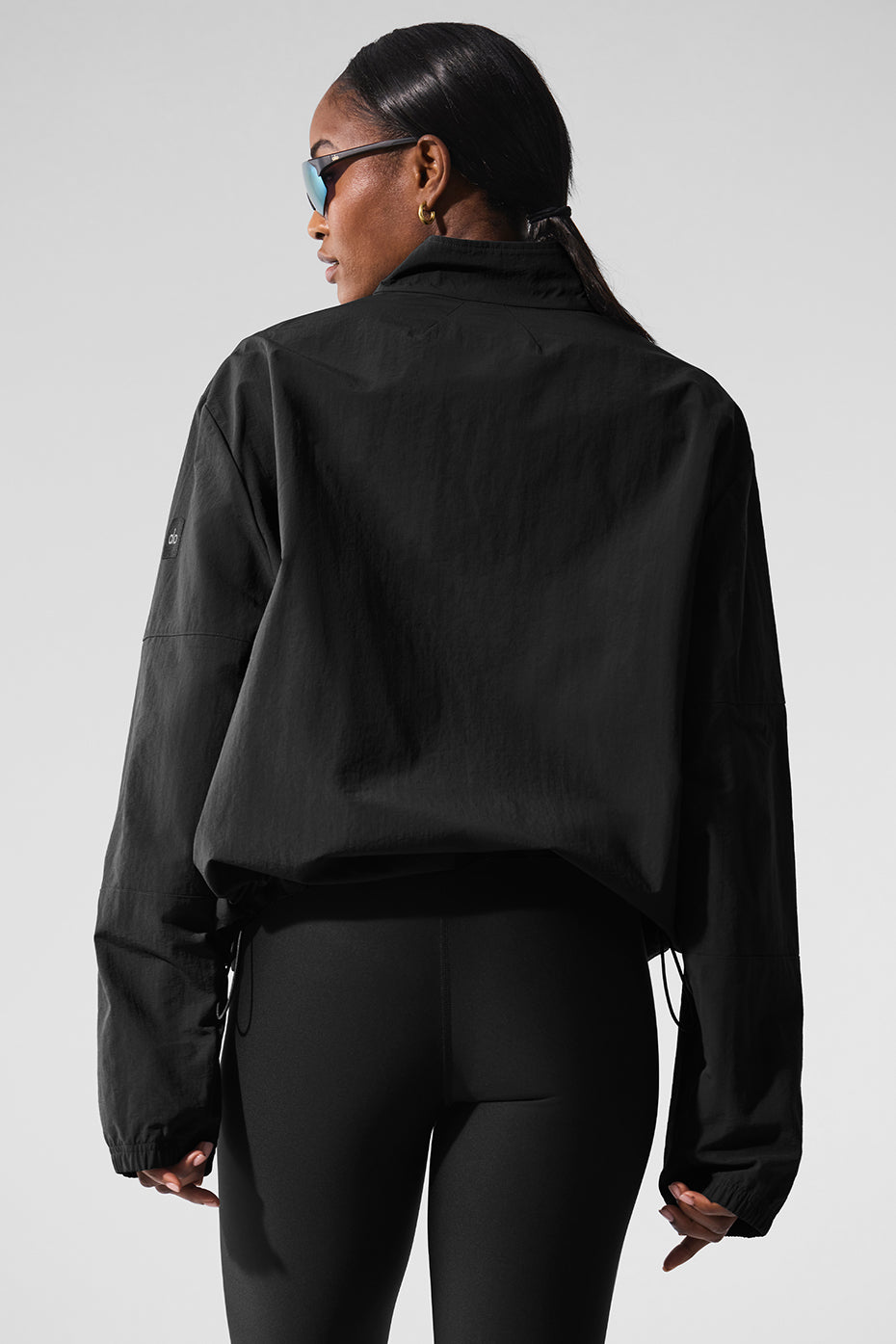 Light Weight Takeaway Track Pullover - Black--1