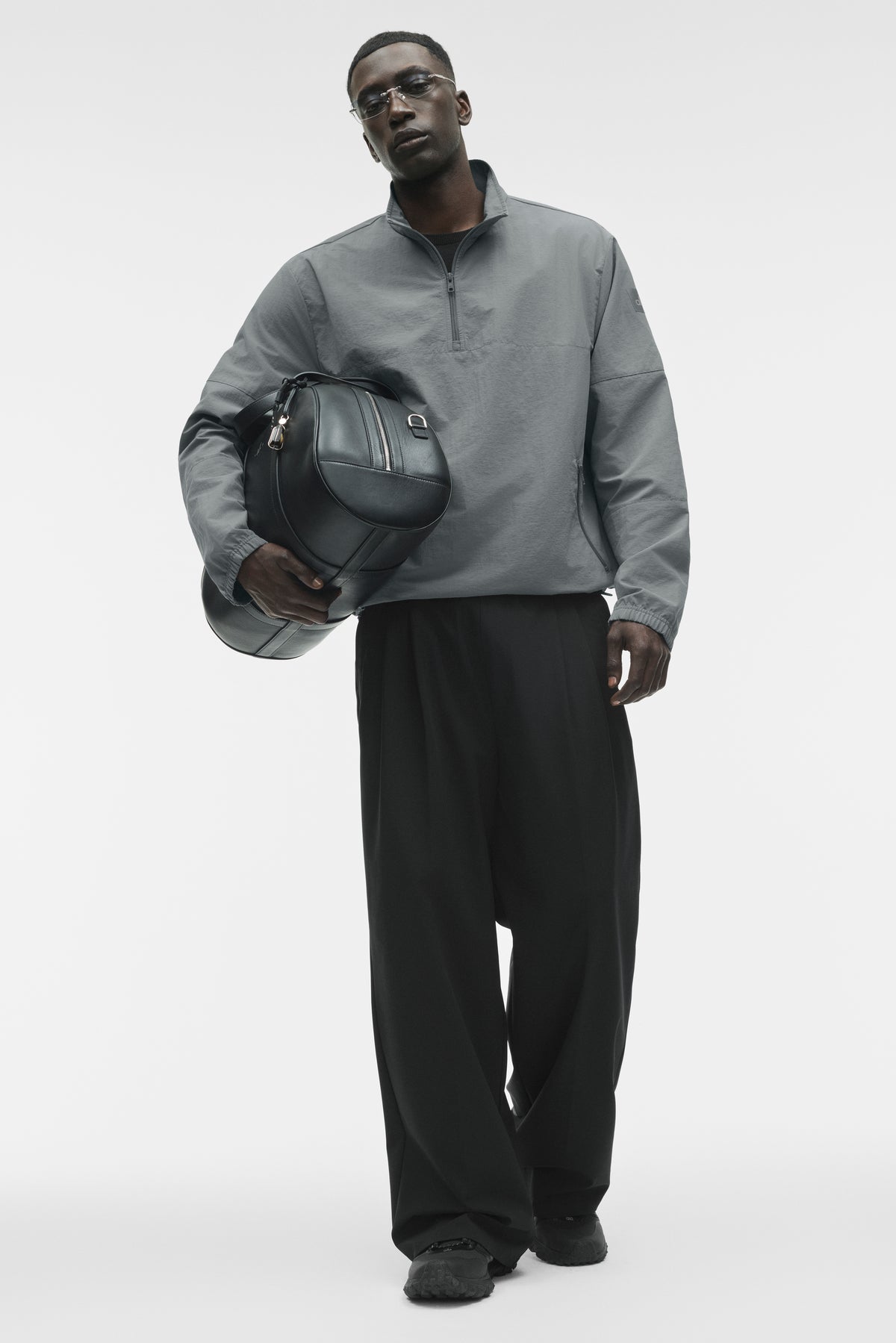 Light Weight Takeaway Track Pullover - Monument--5