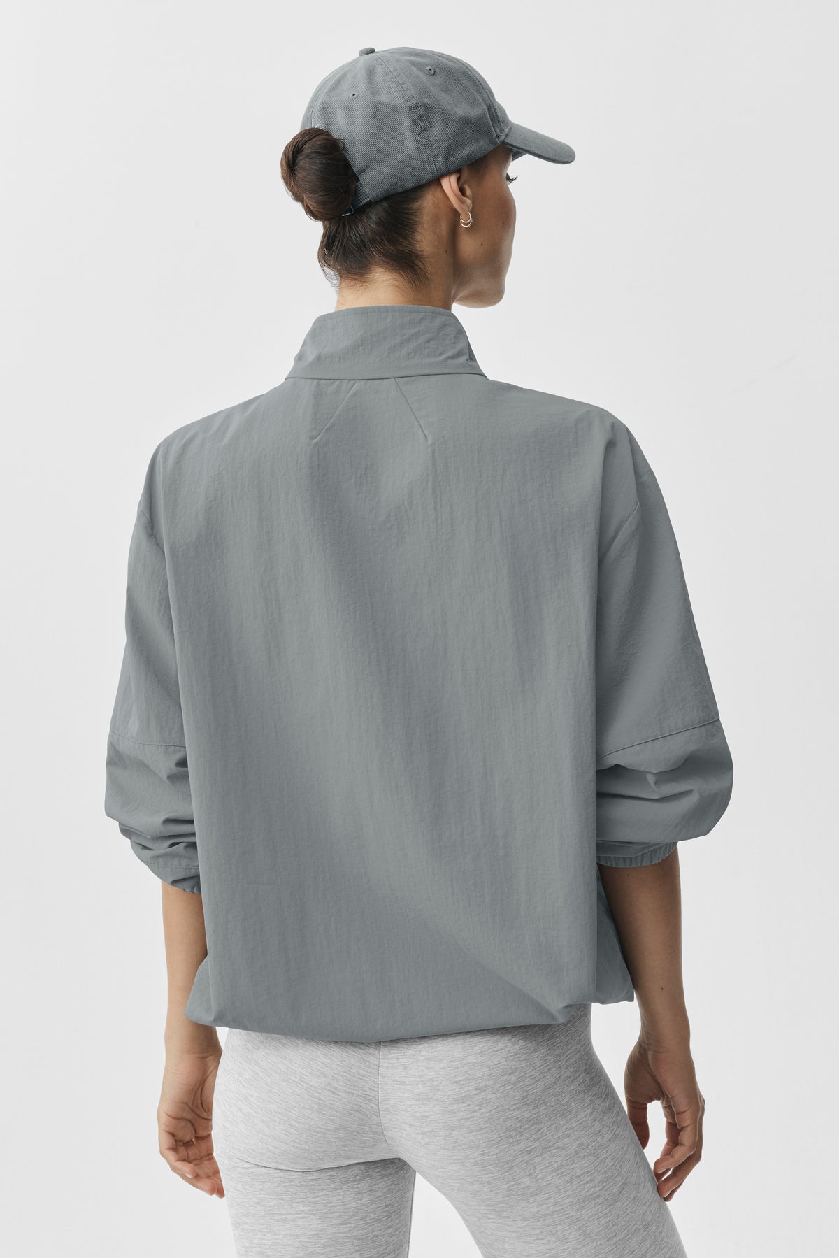 Light Weight Takeaway Track Pullover - Monument--1