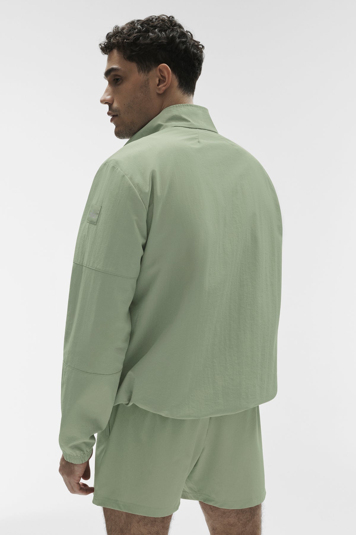 Light Weight Takeaway Track Pullover - Dune Grass--3