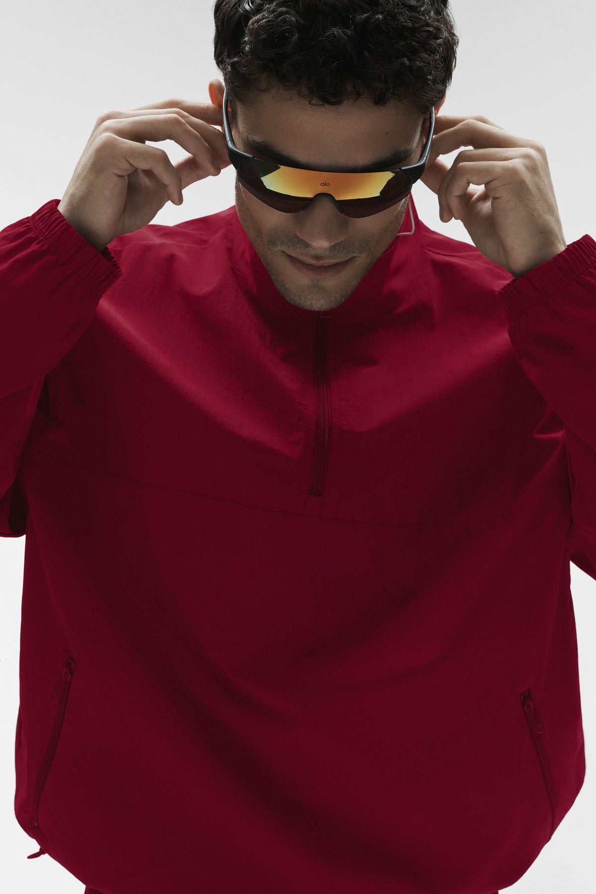 Light Weight Takeaway Track Pullover - Garnet--2