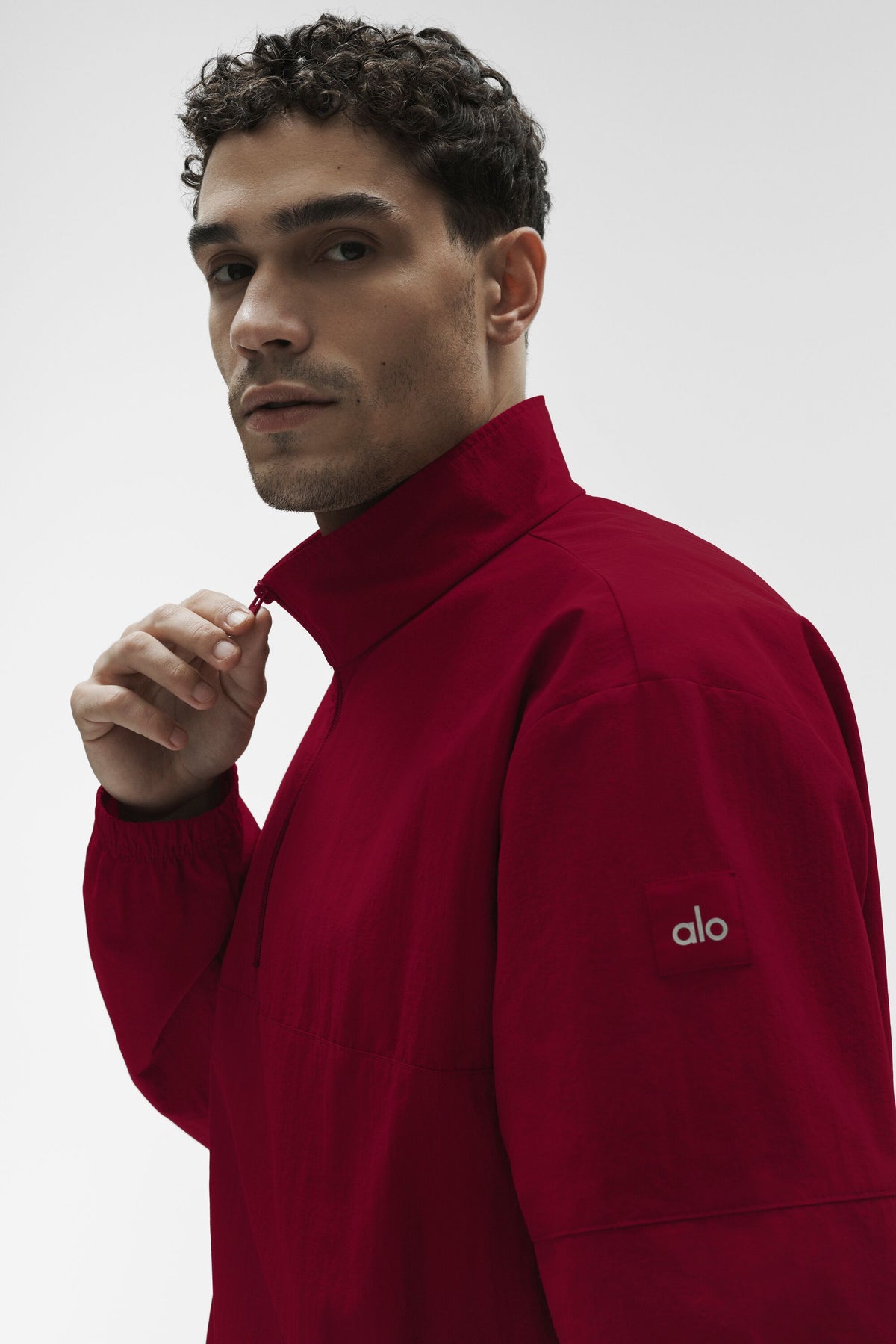 Light Weight Takeaway Track Pullover - Garnet--3