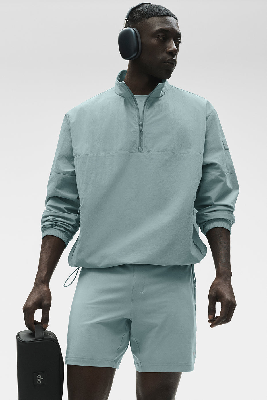 Light Weight Takeaway Track Pullover - Desert Sage--1
