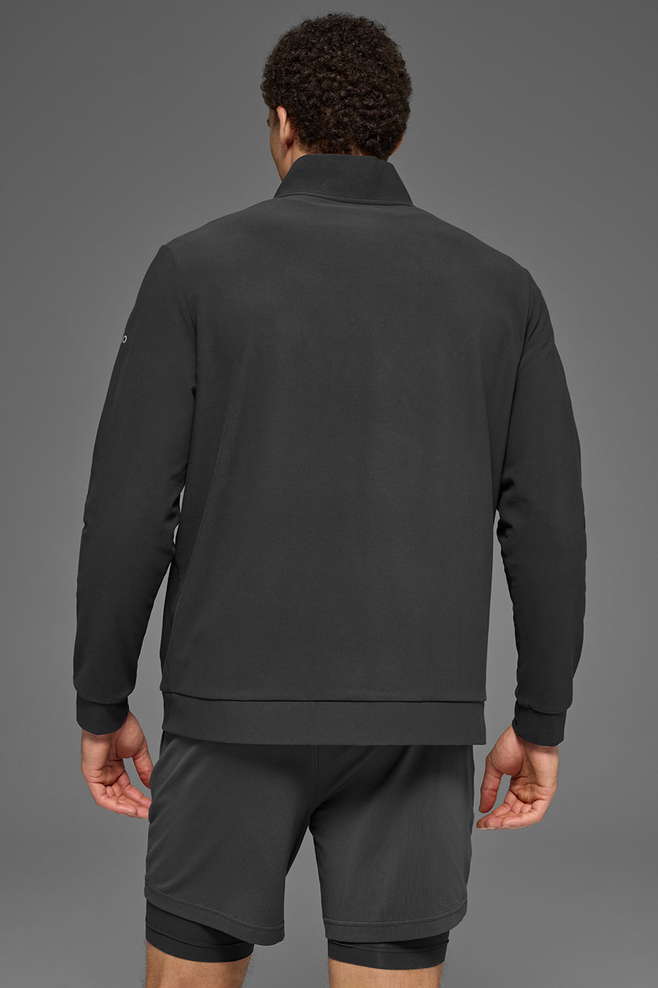 Conquer Max Mock Neck Full Zip - Anthracite--3