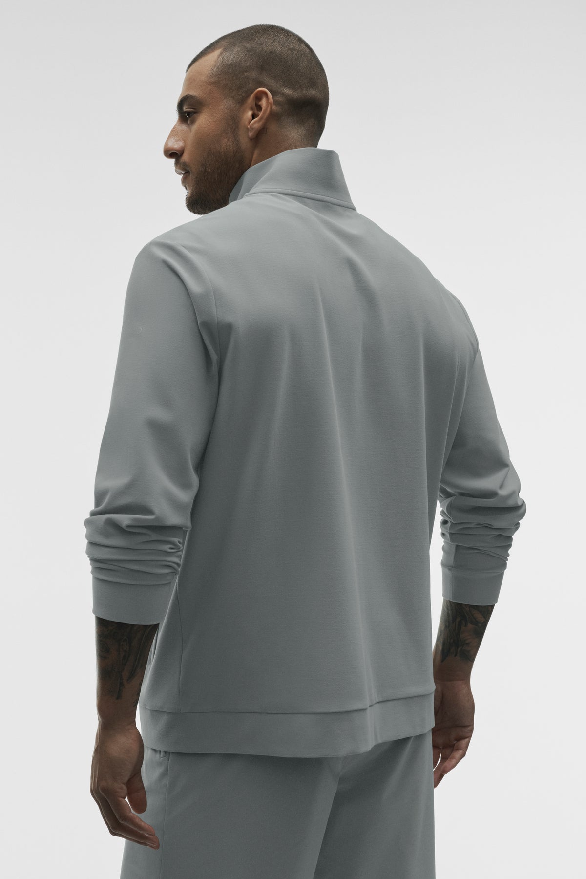 Conquer Max Mock-Neck Full-Zip - Monument--1