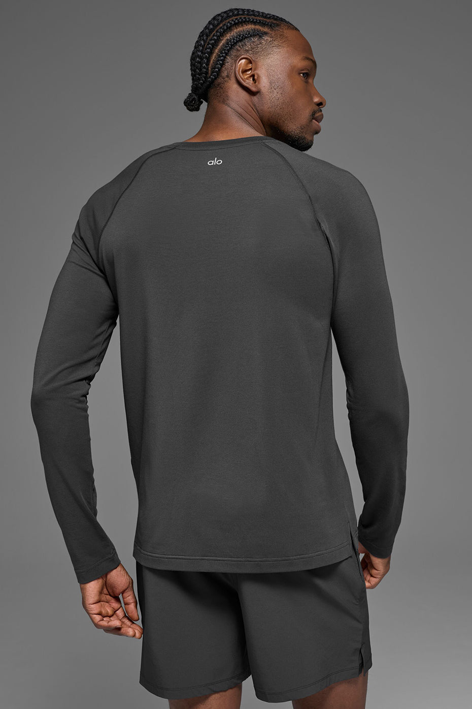 ALO Vapor Crewneck Long Sleeve - Anthracite--2