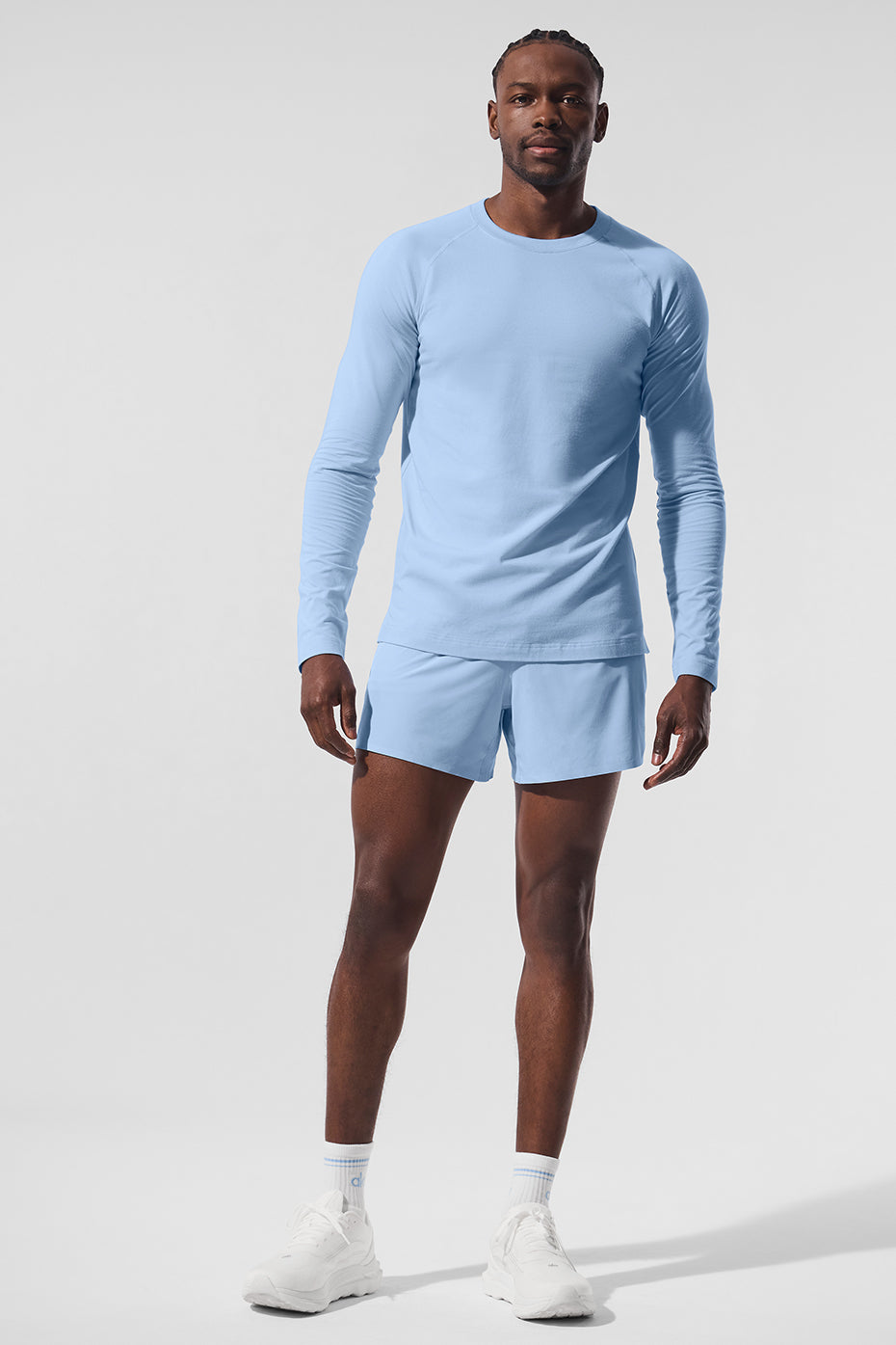 ALO Vapor Crewneck Long Sleeve - Seashell Blue--3