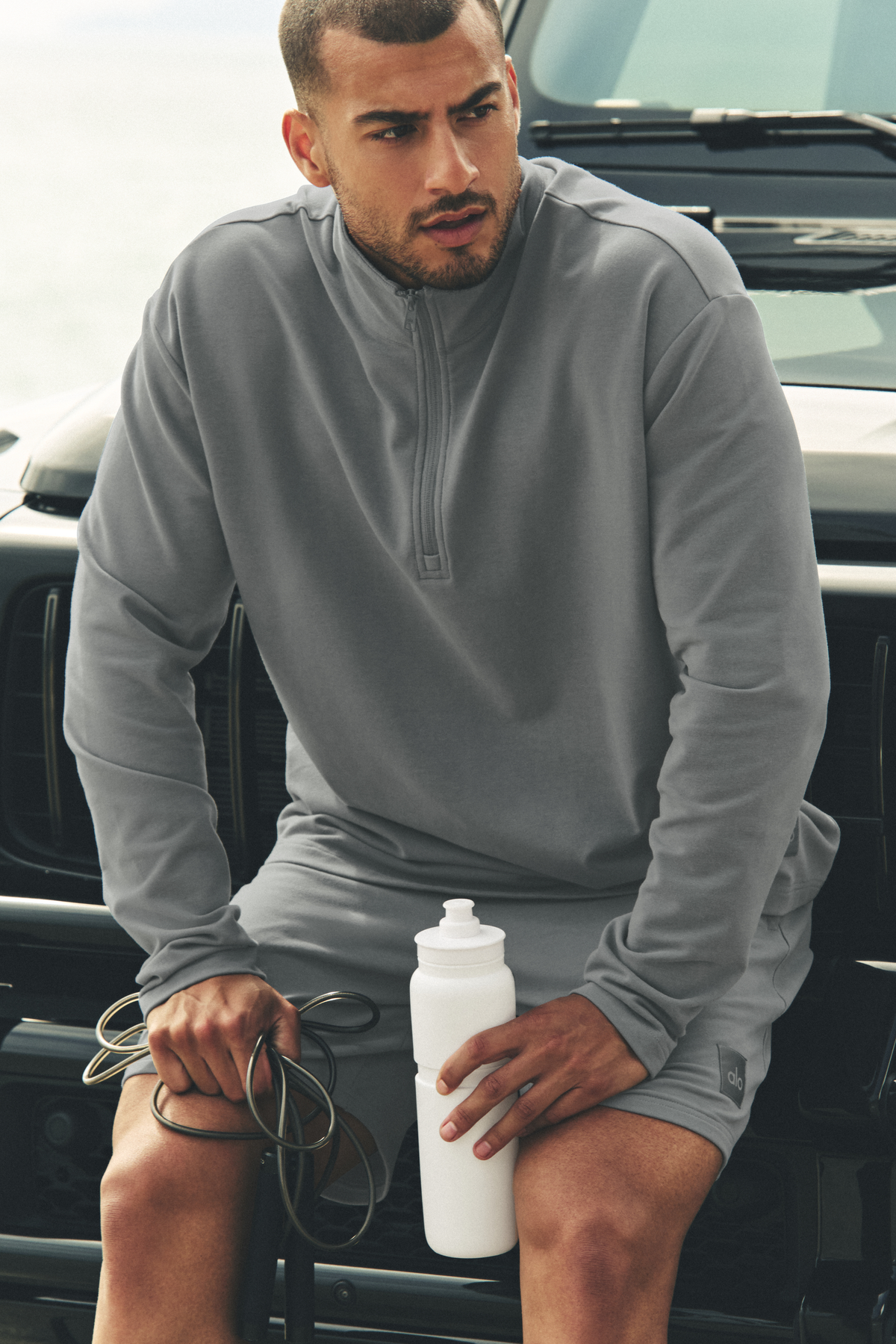 Double Take Long Sleeve 1/4 Zip - Monument--0