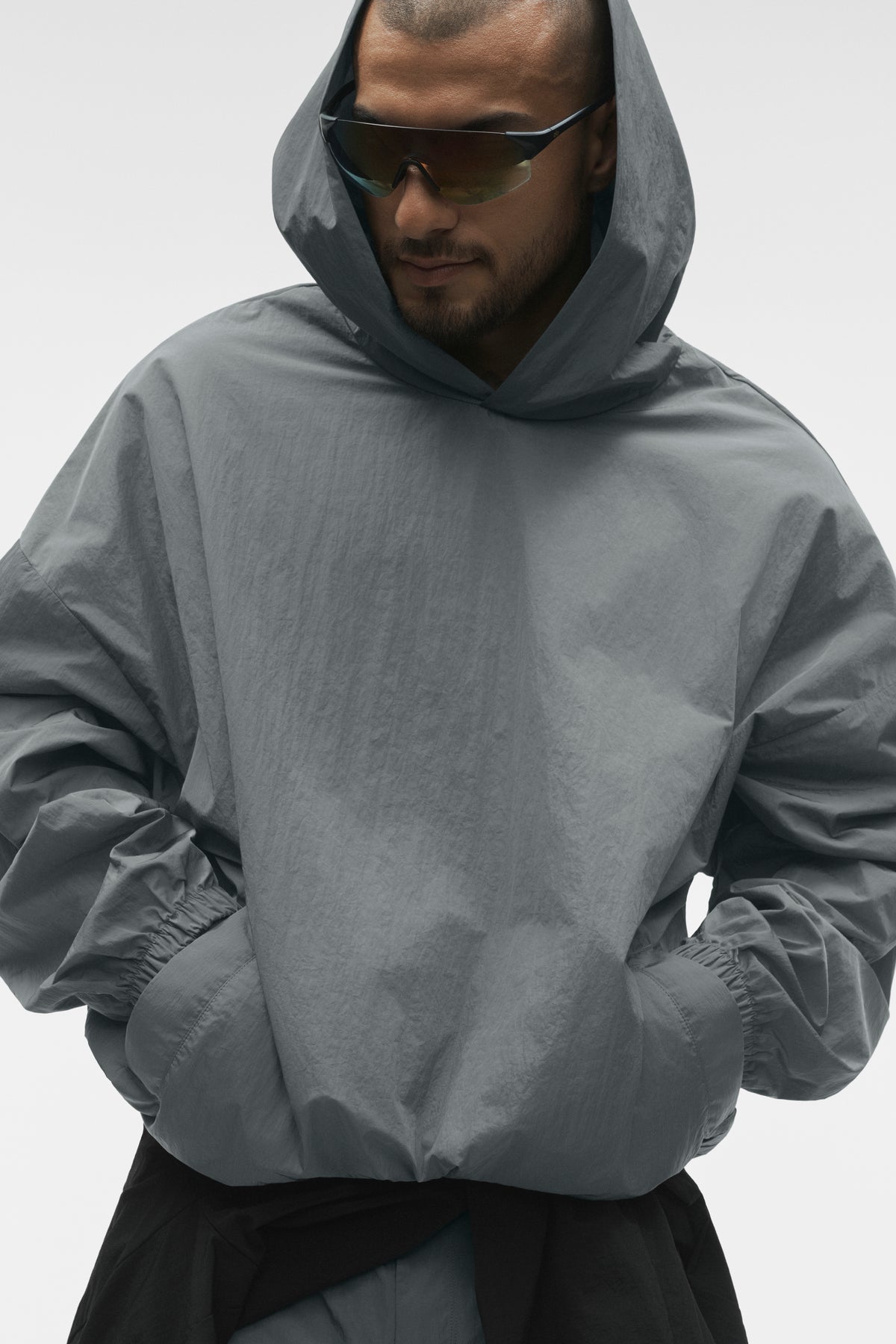 Axis Hooded Pullover - Monument--4