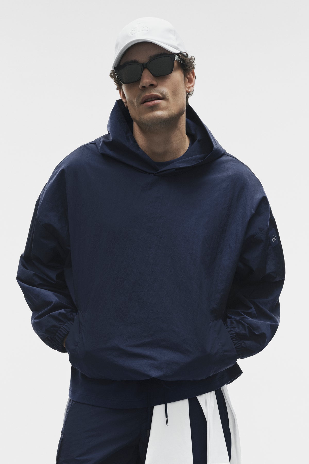 Axis Hooded Pullover - Navy--2