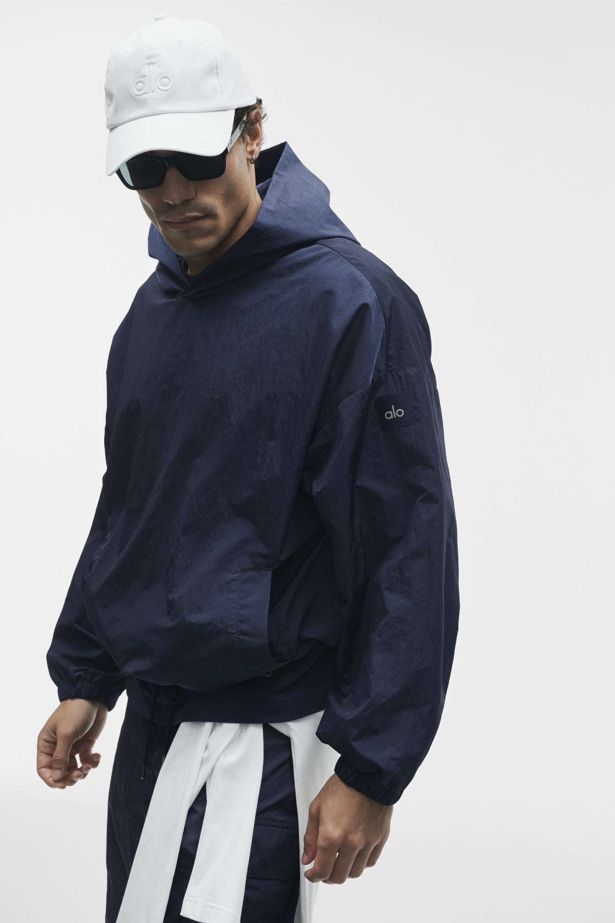 Axis Hooded Pullover - Navy--3