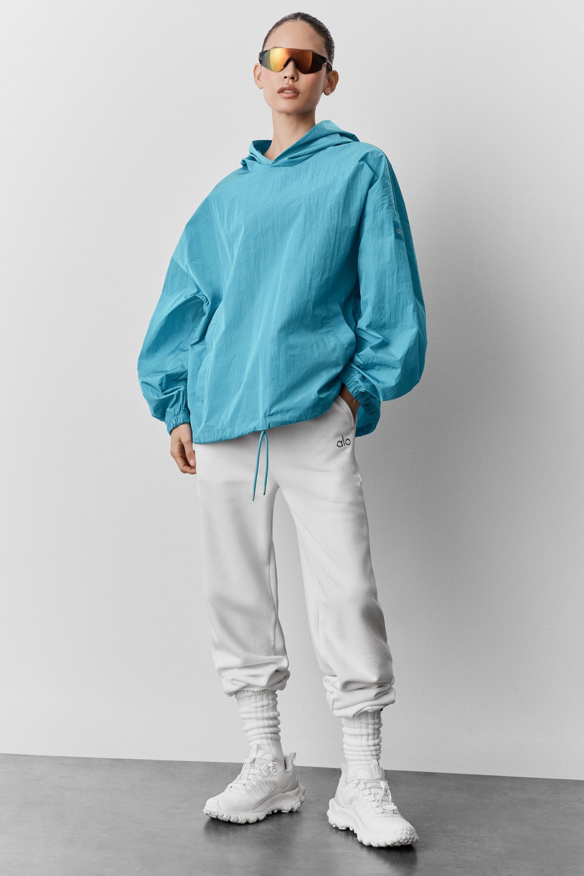 Axis Hooded Pullover - Blue Breeze--3