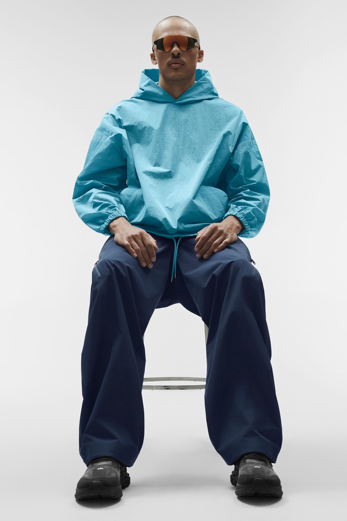 Axis Hooded Pullover - Blue Breeze--5