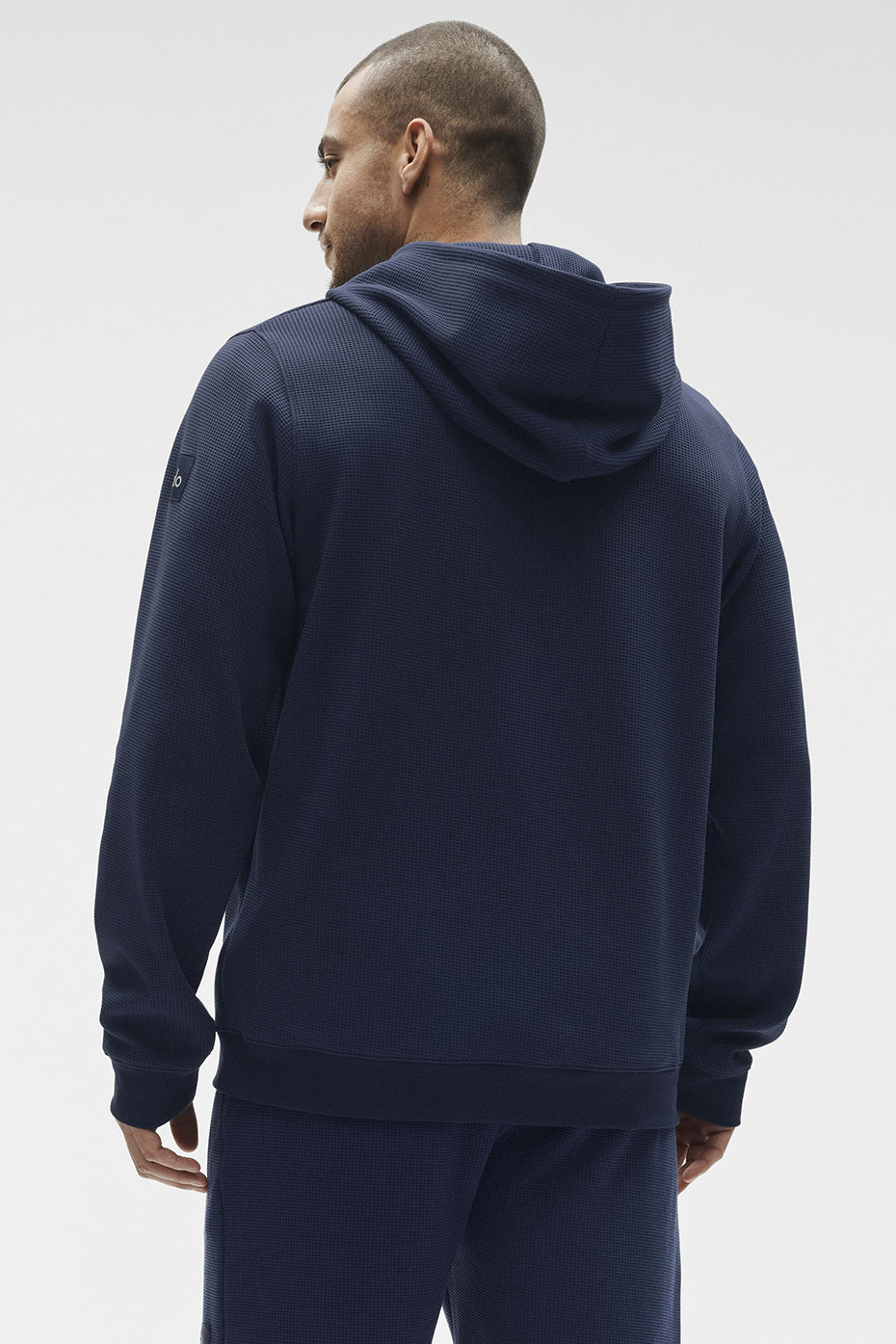 Waffle Lounge Hoodie - Navy--3