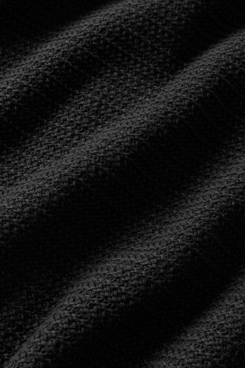 Shift Knit Button Up Long Sleeve - Black--5