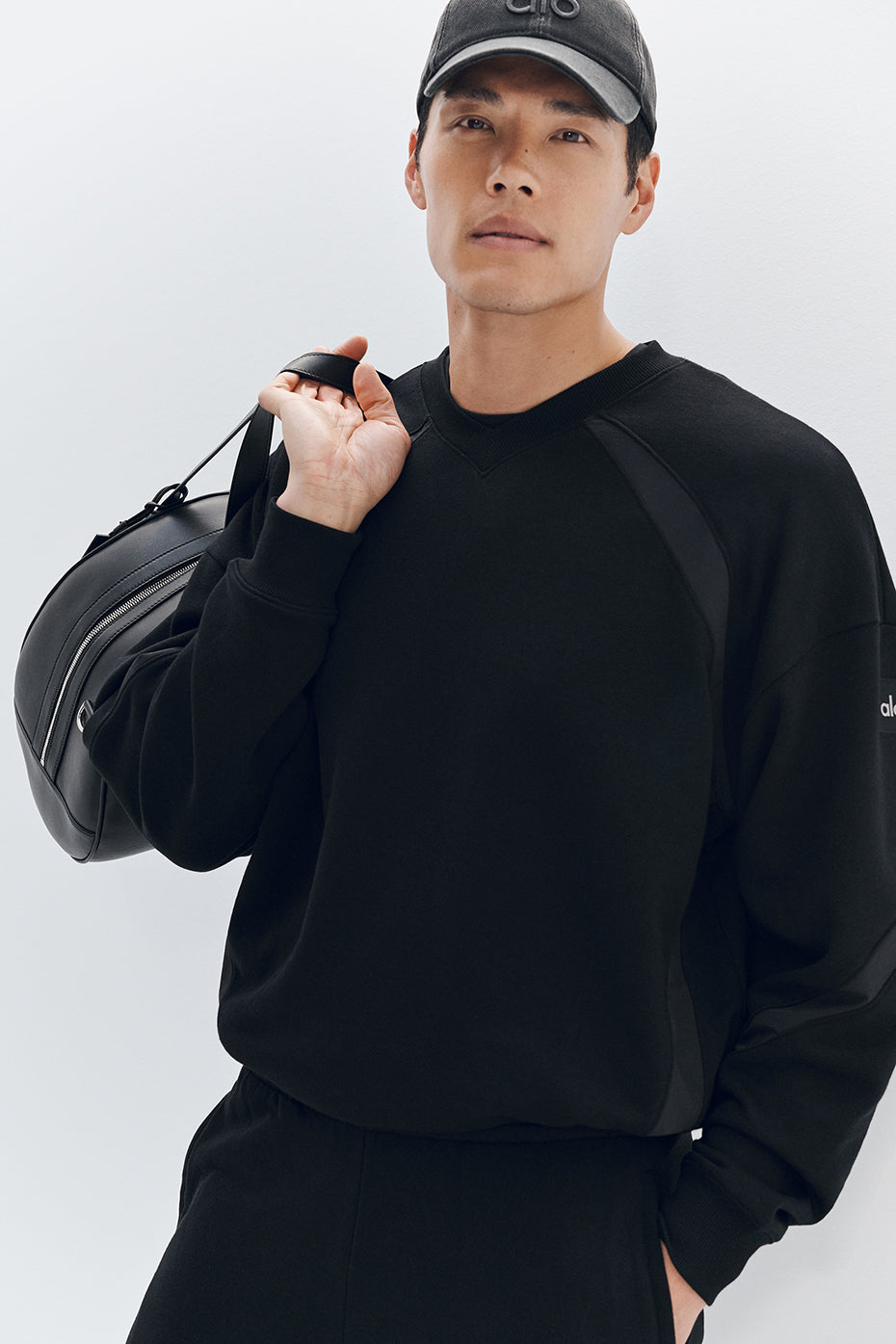 Field Crew Neck Sweatshirt - Black--0