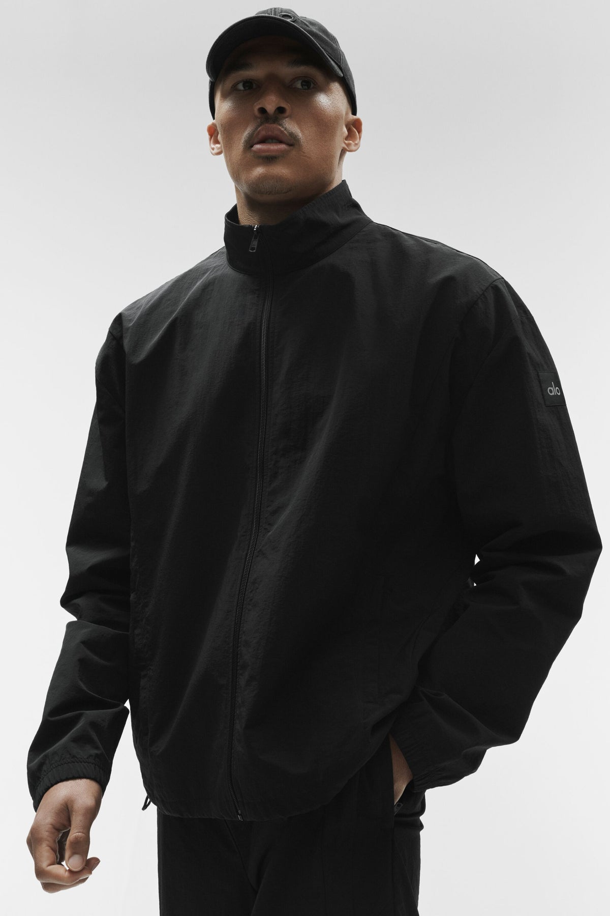 Takeaway Track Full Zip Jacket - Black--2
