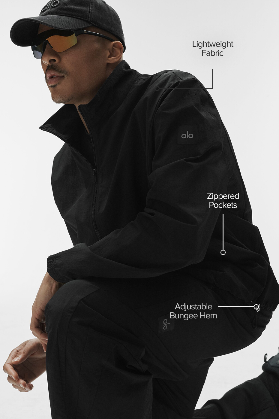Takeaway Track Full Zip Jacket - Black--1