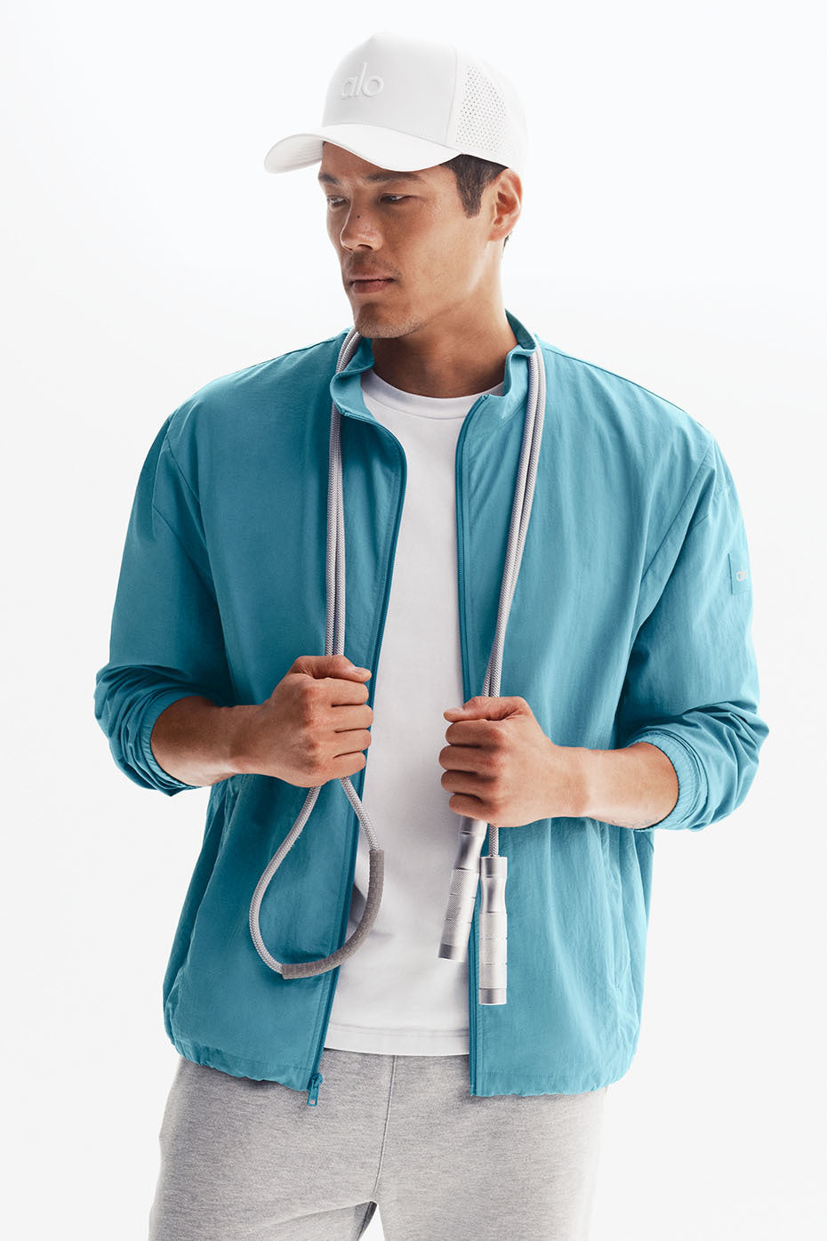 Takeaway Track Full Zip Jacket - Blue Breeze--0