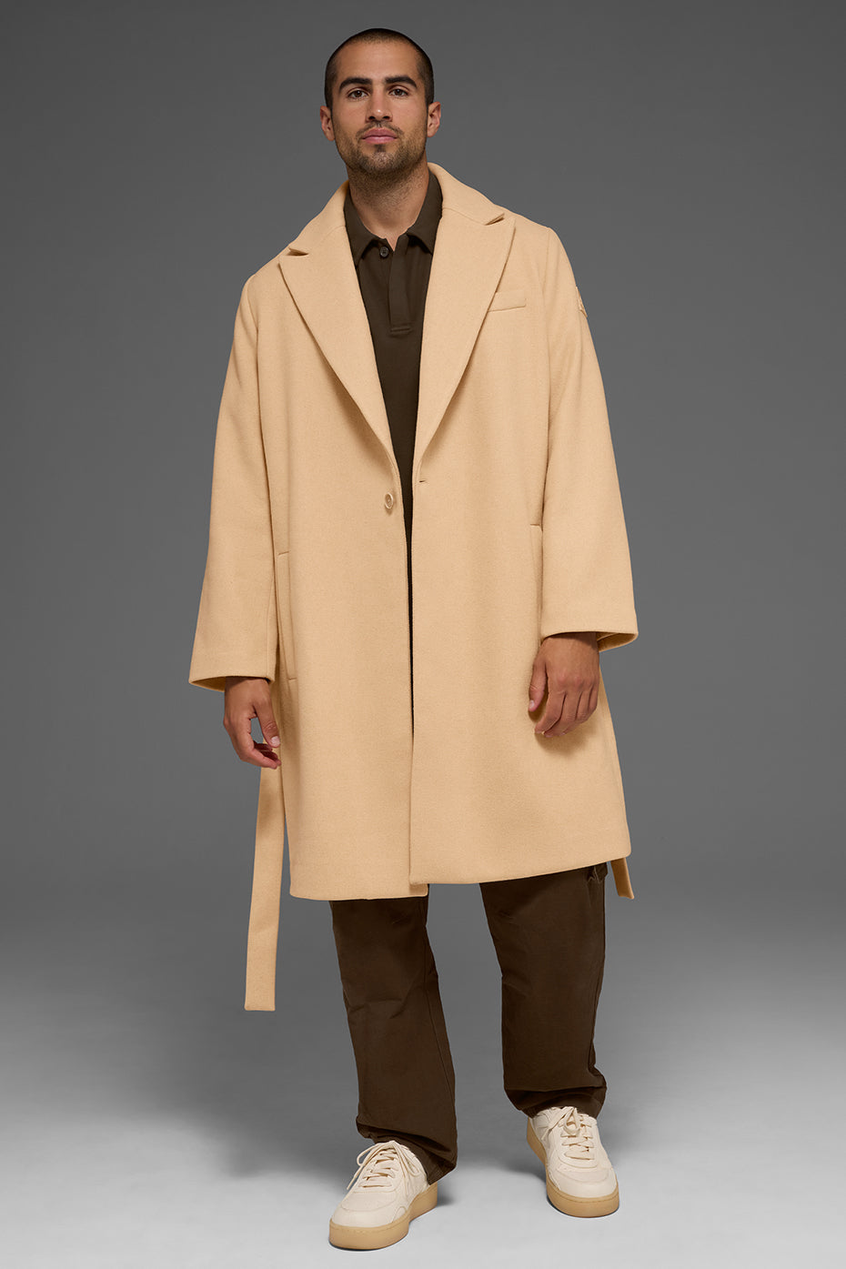 Wool Gameday Overcoat - Camel--0