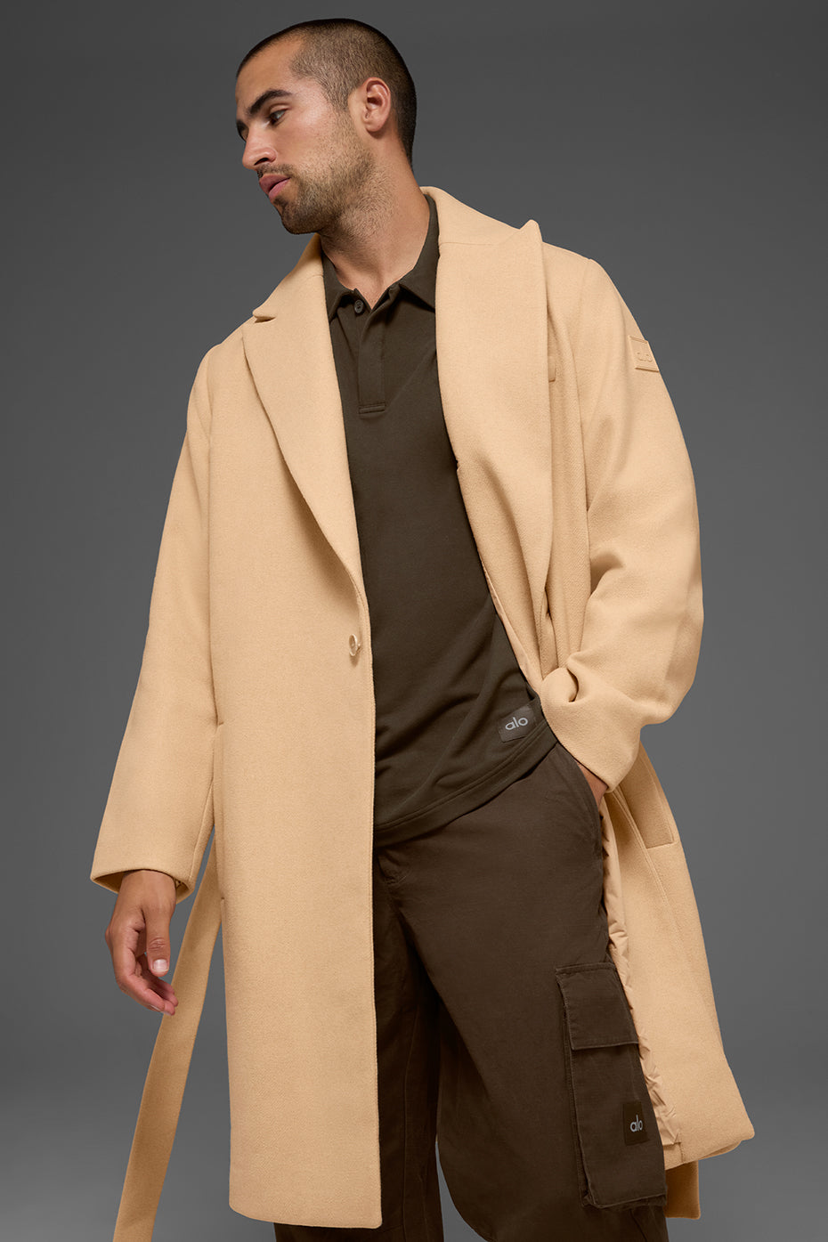 Wool Gameday Overcoat - Camel--3