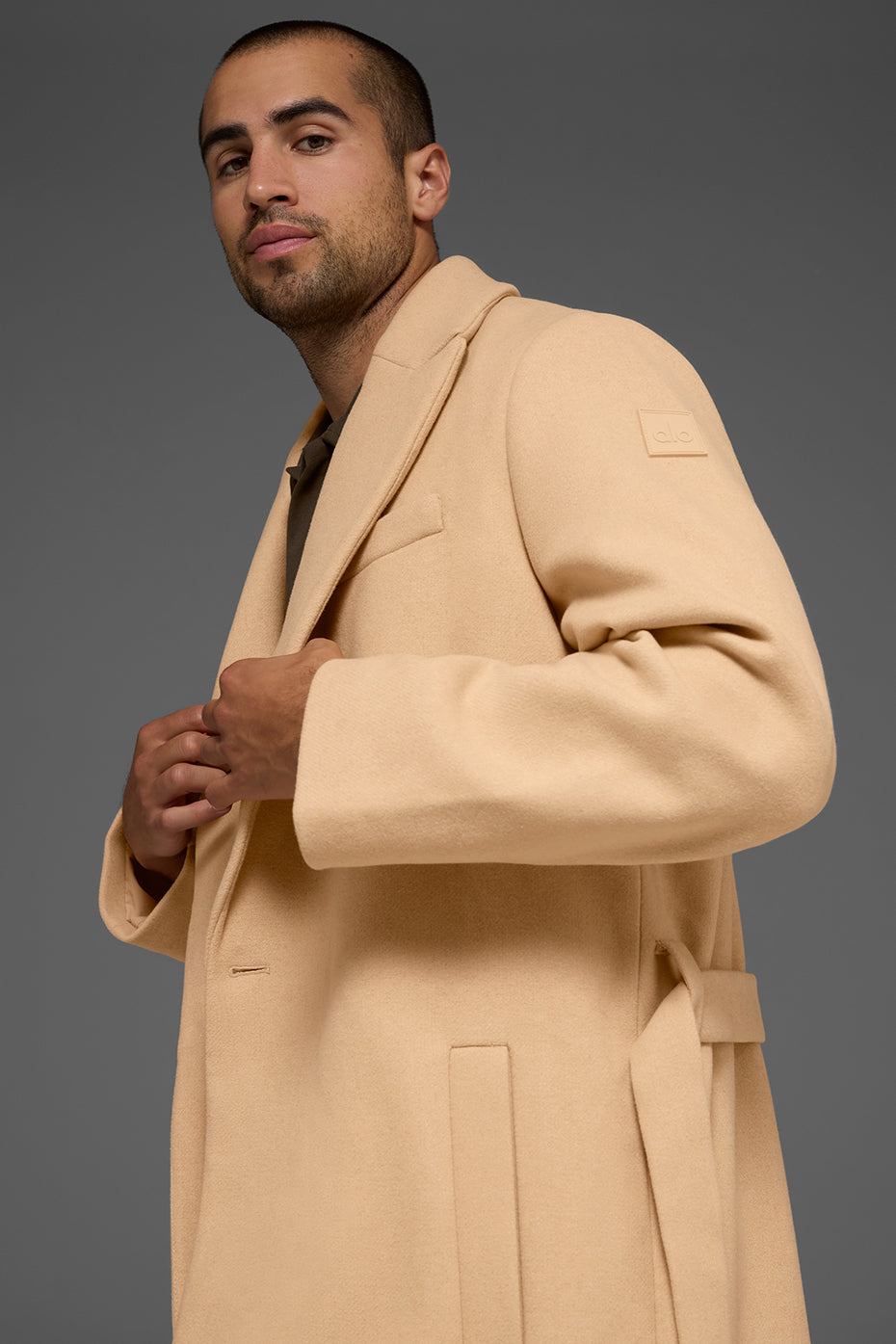 Wool Gameday Overcoat - Camel--2