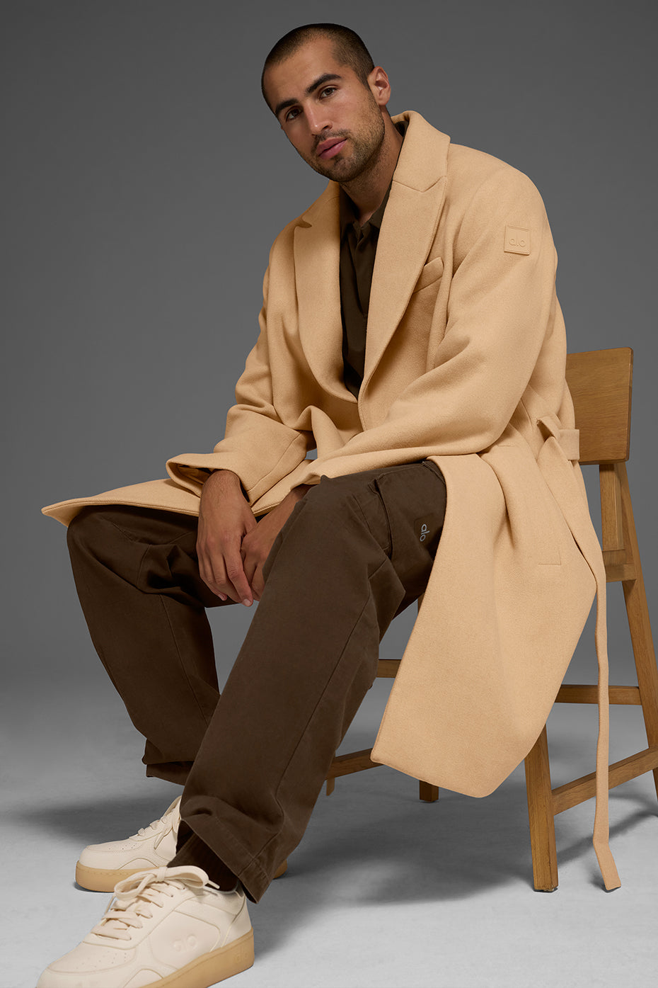 Wool Gameday Overcoat - Camel--4