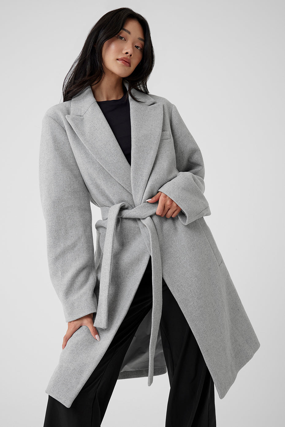 Wool Gameday Overcoat - Athletic Heather Grey--4