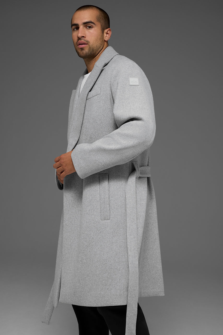 Wool Gameday Overcoat - Athletic Heather Grey--3