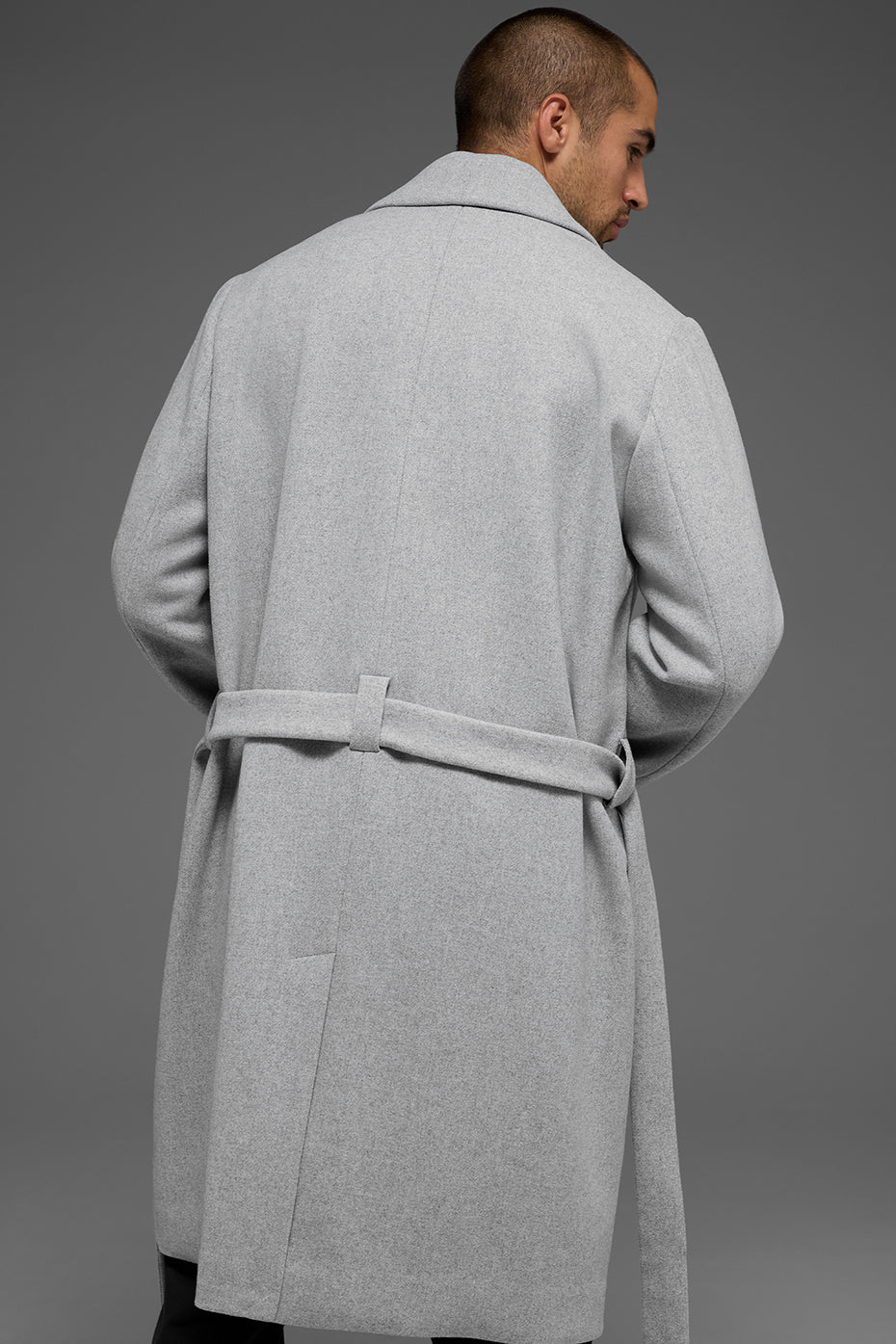 Wool Gameday Overcoat - Athletic Heather Grey--2