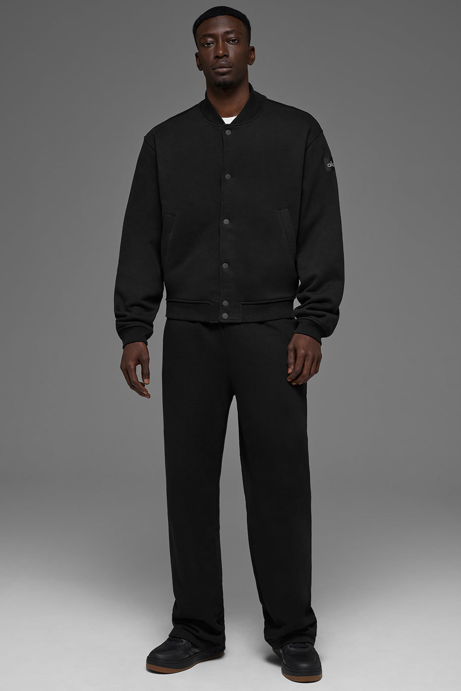 Renown Varsity Jacket - Black--3