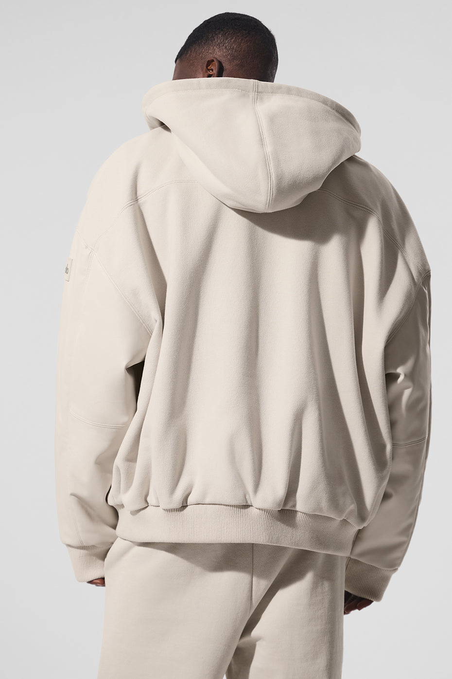 Select Hooded Bomber Jacket - Bone--1
